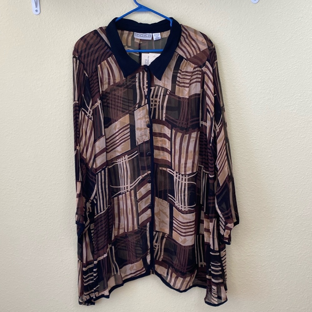 Moka Sheer Oversized Blouse